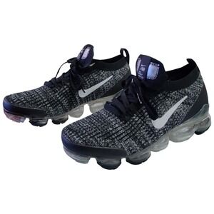 Nike Air Vapormax Flyknit 3 Sneakers Oreo Black White Men's 8.5 Lace Up